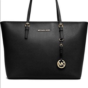 Michael Kors Black Jet Set Travel Tote